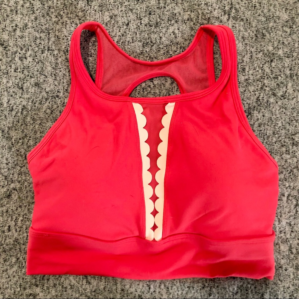 Calia by Carrie Underwood High Neck Scalloped Sport Bra